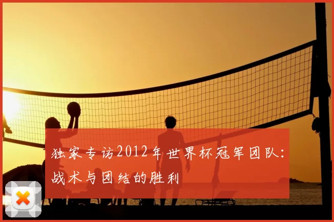 独家专访2012年世界杯冠军团队：战术与团结的胜利