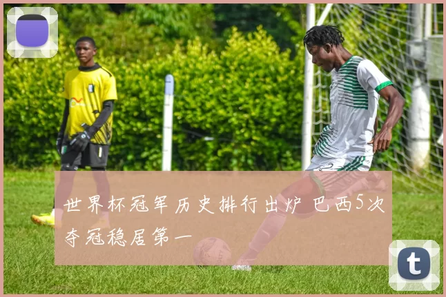 世界杯冠军历史排行出炉 巴西5次夺冠稳居第一
